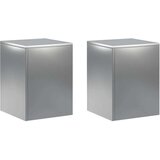  Stalak za biljke 2 pcs Srebrna 30 x 30 x 40 cm Nehrđajući čelik - Pocinčani čelik 2x (30 x 30 x 40 cm) | shoptok.hr