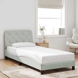  Okvir za krevet bez madraca svjetlosivi 80x200 cm baršunasti | shoptok.hr