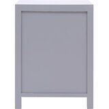  Noćni ormarić sivi 38 x 28 x 52 cm od drva paulovnije | Eponuda.com