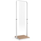 Blumfeldt Sumatra Breeze, SQ, vrtna tuš kabina, WPC, aluminij, 70x55, kvadratna Cene