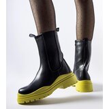 Gemre Black ankle boots on a colorful sole Delebio | Shoptok.si