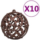  Umjetno osvijetljeno božićno drvce s kuglicama bijelo 240 cm | shoptok.hr