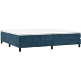  s oprugama i madracem tamnoplavi 200x200 cm baršunasti | shoptok.hr