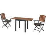 Gardenson VRTNA GARNITURA SANTORIN aluminij barve grafita, naravne barve | Shoptok.si