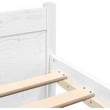 Okvir za krevet od masivnog drva bijeli 160 x 200 cm | shoptok.hr