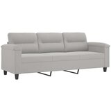  Trosjed s jastucima svjetlosivi 180 cm od mikrovlakana | shoptok.hr