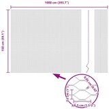 vidaXL Šesterokotna ograja 1.5x10 m Pocinkano jeklo | Shoptok.si