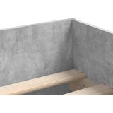  Okvir kreveta s ladicama boja betona 75 x 190 cm za jednu osobu | shoptok.hr