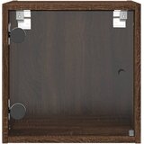  Noćni ormarići staklena vrata 2 kom boja hrasta 35x37x35 cm | shoptok.hr