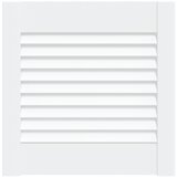 vidaXL Vrata za omarico z letvicami bela 39,5x39,4 cm trdna borovina, (21412776) | Shoptok.si