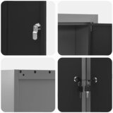  Ormar za alate s policom s pohranom Crna i Siva 55 x 55 x 55 cm | shoptok.hr