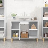 Ormarić za umivaonik bijeli 80 x 33 x 60 cm konstruirano drvo | Eponuda.com