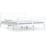  Za krevet od masivne borovine bijeli 200 x 200 cm | shoptok.hr