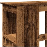  Barski stol s držačima boja staro drvo 90x47,5x103,5 cm drveni | shoptok.hr