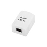 Lanberg Roseta de Superficie Cat.5e Utp 1x Toma RJ45 Blanco, (20754877) | Shoptok.si