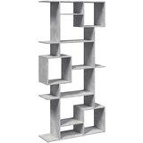 vidaXL Knjižna omara betonsko siva 92x29x188 cm inženirski les | Shoptok.si