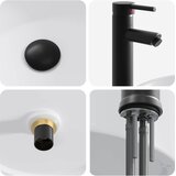  Umivaonik za kupaonicu Mat Crna 40,5 x 40,5 x 15,5 cm Metal | shoptok.hr
