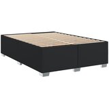  s oprugama i madracem crni 140 x 200 cm od umjetne kože | shoptok.hr