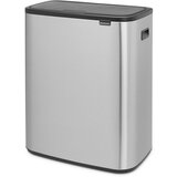 Brabantia Bo Touch Bin 60 L z 1 plastičnim vložkom - Matt Steel Fingerprint Proof | Shoptok.si
