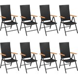  9-dijelni vrtni blagovaonski set crno-smeđi | shoptok.hr