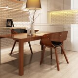 vidaXL Jedilni stoli 2 kosa rjavi ukrivljen les in umetno usnje | Shoptok.si