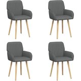  Trpezarijske stolice 4 pcs Tkanina Tamnosiva | Eponuda.com