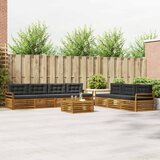  Set vanjskih sofa 8 kom. Prirodna i antracit | shoptok.hr