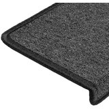  Prostirke za stepenice 30 kom 65x21x4 cm tamno sive pravokutne rubove | shoptok.hr