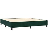  box spring s madracem LED tamnozeleni 200x200 cm baršun | shoptok.hr