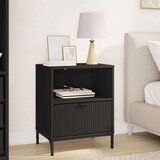 vidaXL Noćni ormarić s ladicama Crna 49 x 36 x 61 cm Konstruirano drvo Cijene