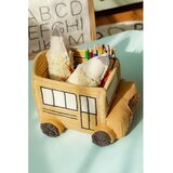 Lorena Canals Oker rumena tekstilna otroška škatla za shranjevanje 22x19x15 cm School Bus – | Shoptok.si