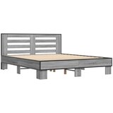  Okvir za krevet boja hrasta 150x200cm konstruirano drvo i metal | shoptok.hr