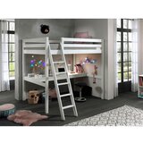 Vipack Bijeli podignuti dječji krevet od masivnog bora 140x200 cm PINO – | shoptok.hr