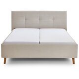 Meise Möbel Bež tapecirani bračni krevet s prostorom za odlaganje s podnicom 180x200 cm Madea – | shoptok.hr