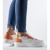 Gemre White shoes with orange accent Fournie | shoptok.hr