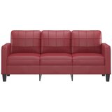  Trosjed crvena boja vina 180 cm od umjetne kože | shoptok.hr
