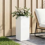  Vrtna saksija Bijela 20 x 20 x 50 cm Čelična vrata | shoptok.hr