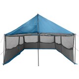  Obiteljski šator Plava 450 x 400 x 265 cm Poliester i čelik | shoptok.hr