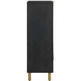  Visoka komoda crna 60 x 33 x 100 cm konstruirano drvo | shoptok.hr