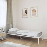 Metalni okvir za krevet s uzglavljem bijeli 80x200 cm Cijene