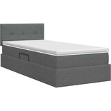  Krevet s madracem i skladištem Tamnosiva 90 x 190 cm Baršun | shoptok.hr