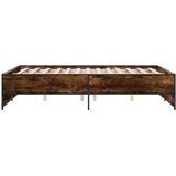  Okvir za krevet boja hrasta 120x190cm konstruirano drvo i metal | shoptok.hr