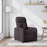 vidaXL naslanjač temno rjavo blago | Shoptok.si