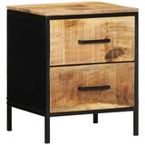  Noćni ormar s ladicama 2 pcs Smeđa i crna 40 x 35 x 50 cm | Eponuda.com