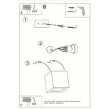  Zidna lampa keramika LEO crna | shoptok.hr