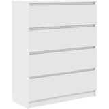 vidaXL Komoda bela 80x35x99 cm inženirski les | Shoptok.si
