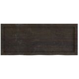 Stolna ploča tamnosmeđa 100x40x(2-6) cm obrađena masivna hrast | shoptok.hr
