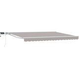  Ručni okvir tende s LED-ima Svijetlo siva 4 × 3 m - Svjetlosiva Bijeli 4 × 3 m | shoptok.hr