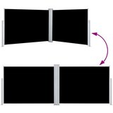  Uvlačiva bočna tenda 120 x 1000 cm crna | shoptok.hr