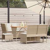 vidaXL 5-dijelni vrtni set sofa s jastucima bež od poliratana | shoptok.hr